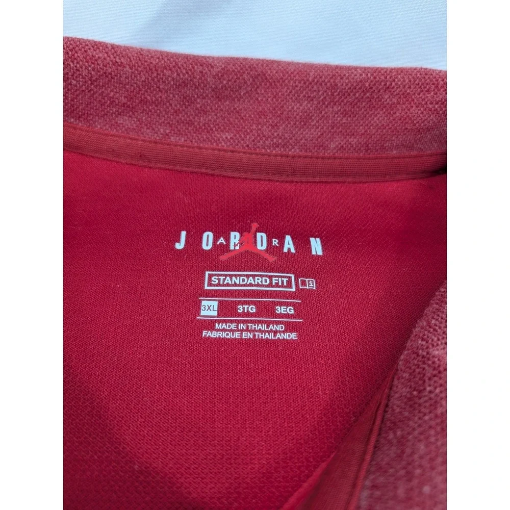 Oklahoma‎ Sooners OU Shirt Men's 3XL Polo Heathered Red Crimson Jordan Standard